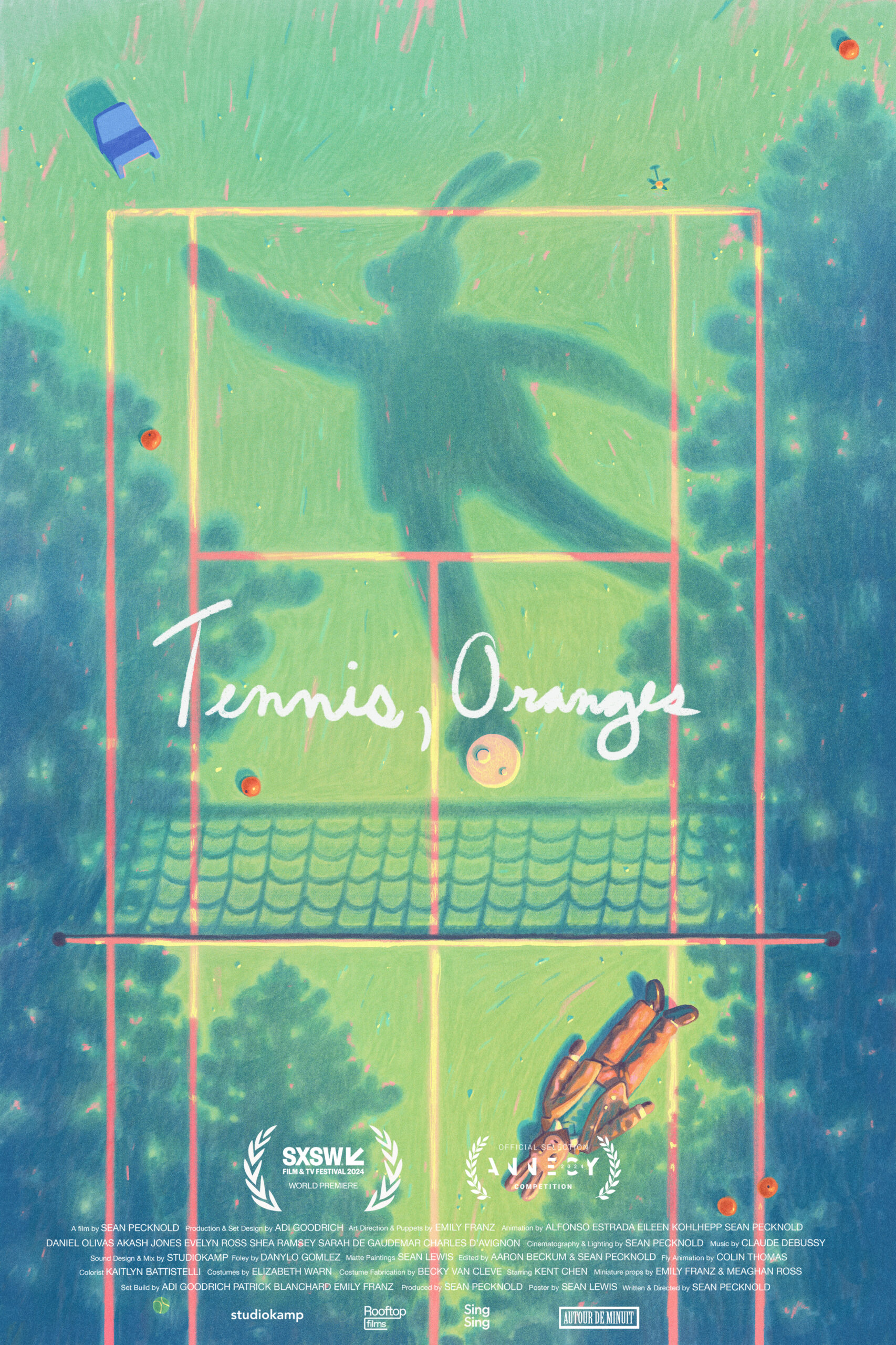 TENNIS ORANGES POSTER